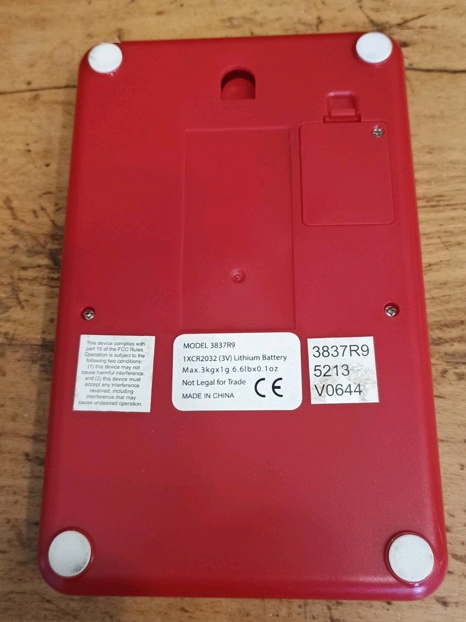 Taylor Compact Digital Kitchen Scale RED