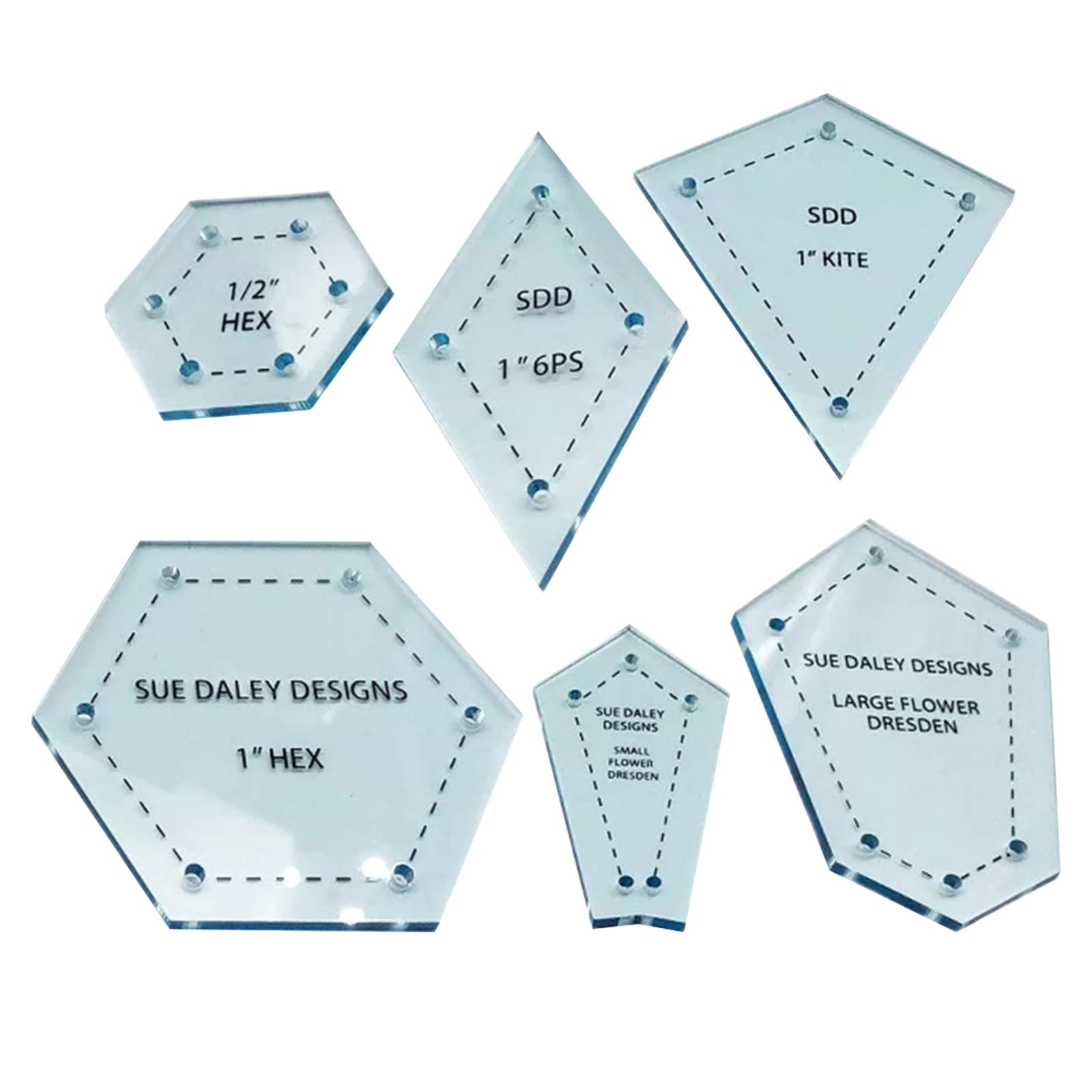 Assorted Acrylic Templates 300 PCS for Quilting Patchwork Sewing Craft
