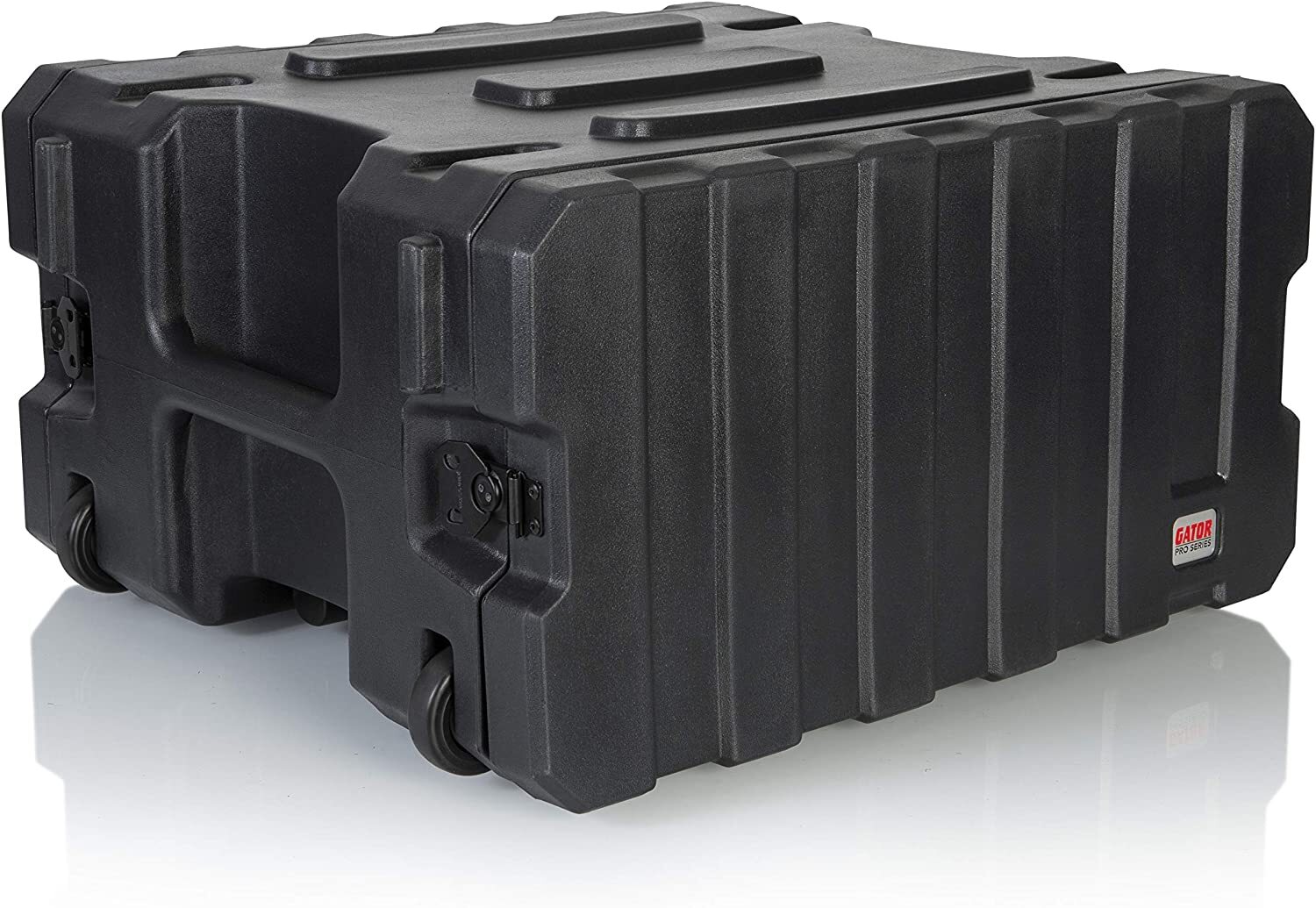 Gator Cases Pro Series Rotationally Molded 6U Rolling Rack Case with 19" Depth
