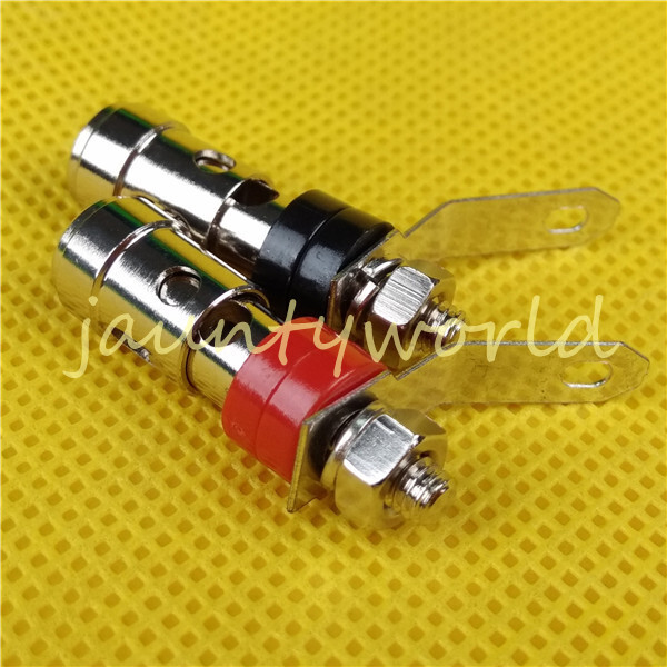 2PC Small Spring Load Speaker Banana Amp Terminal Binding Post