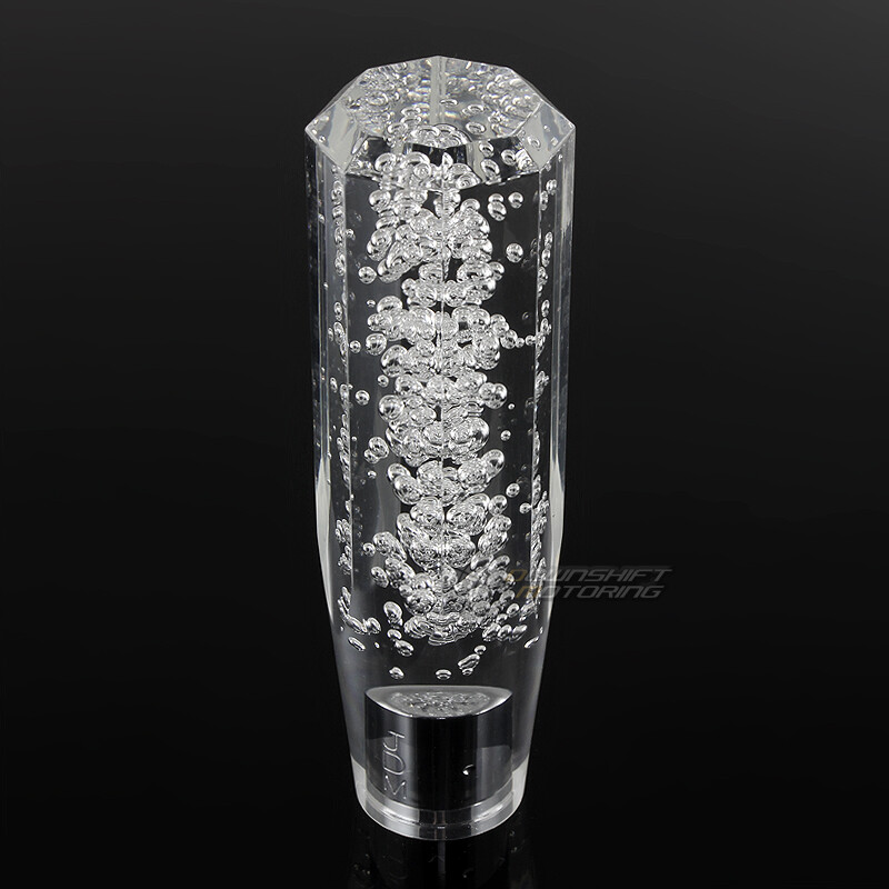 VIP Universal JDM Diamond Crystal Manual Bubble Shift Knob 150mm CLEAR