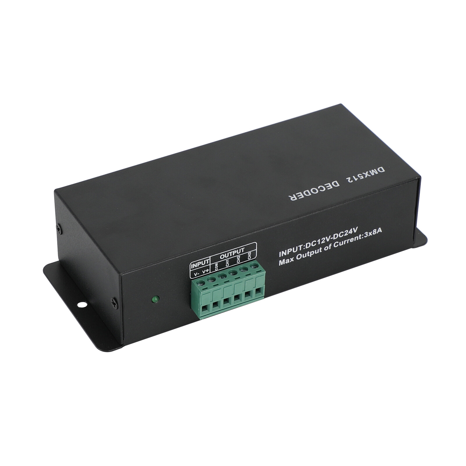 LED RGB Controller 3x8A Decoder With Digital Display 3 Channel DMX512-3CH US B9