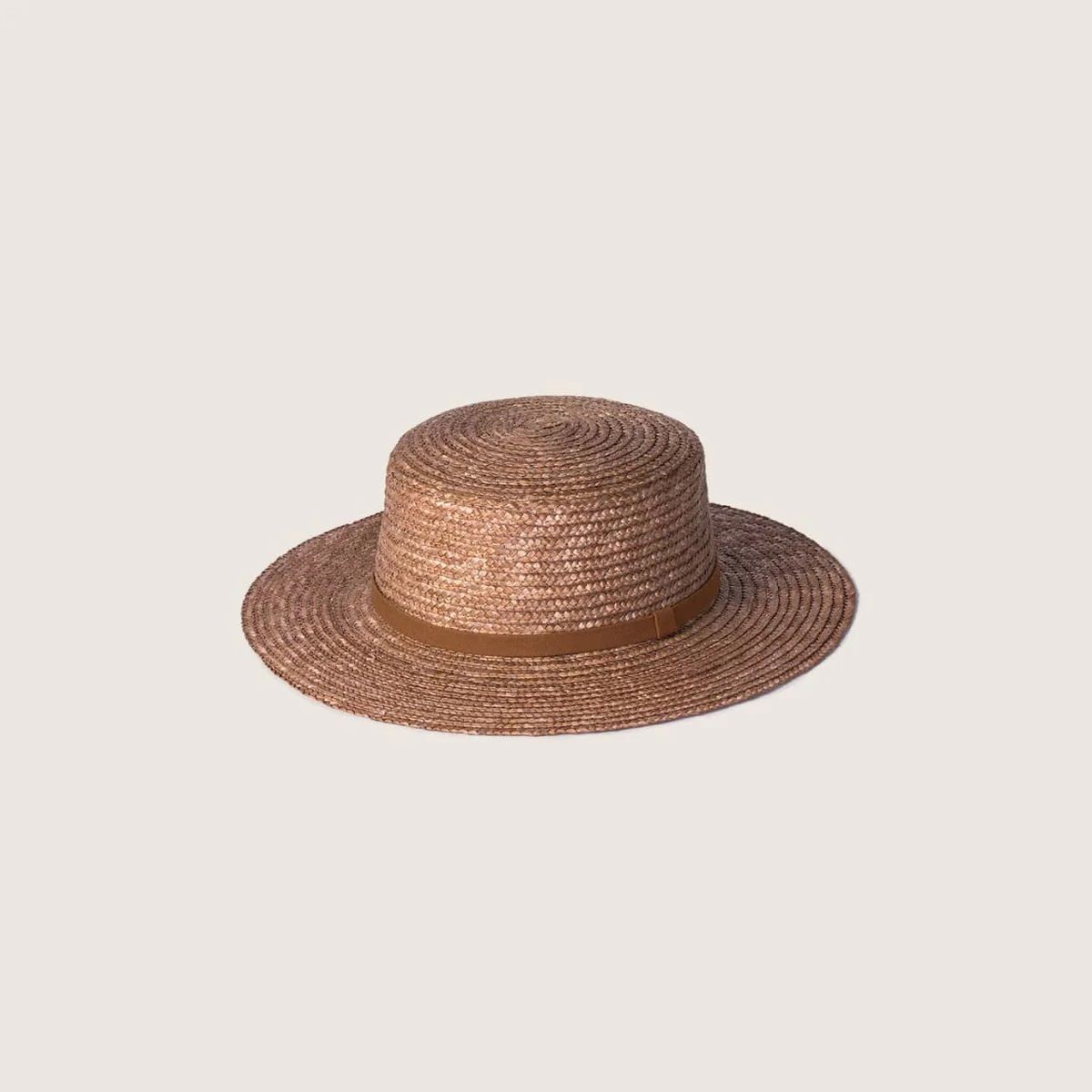 Will & Bear Brown Harvey Amber Women’s 100% Straw Boater Hat - Size One Size