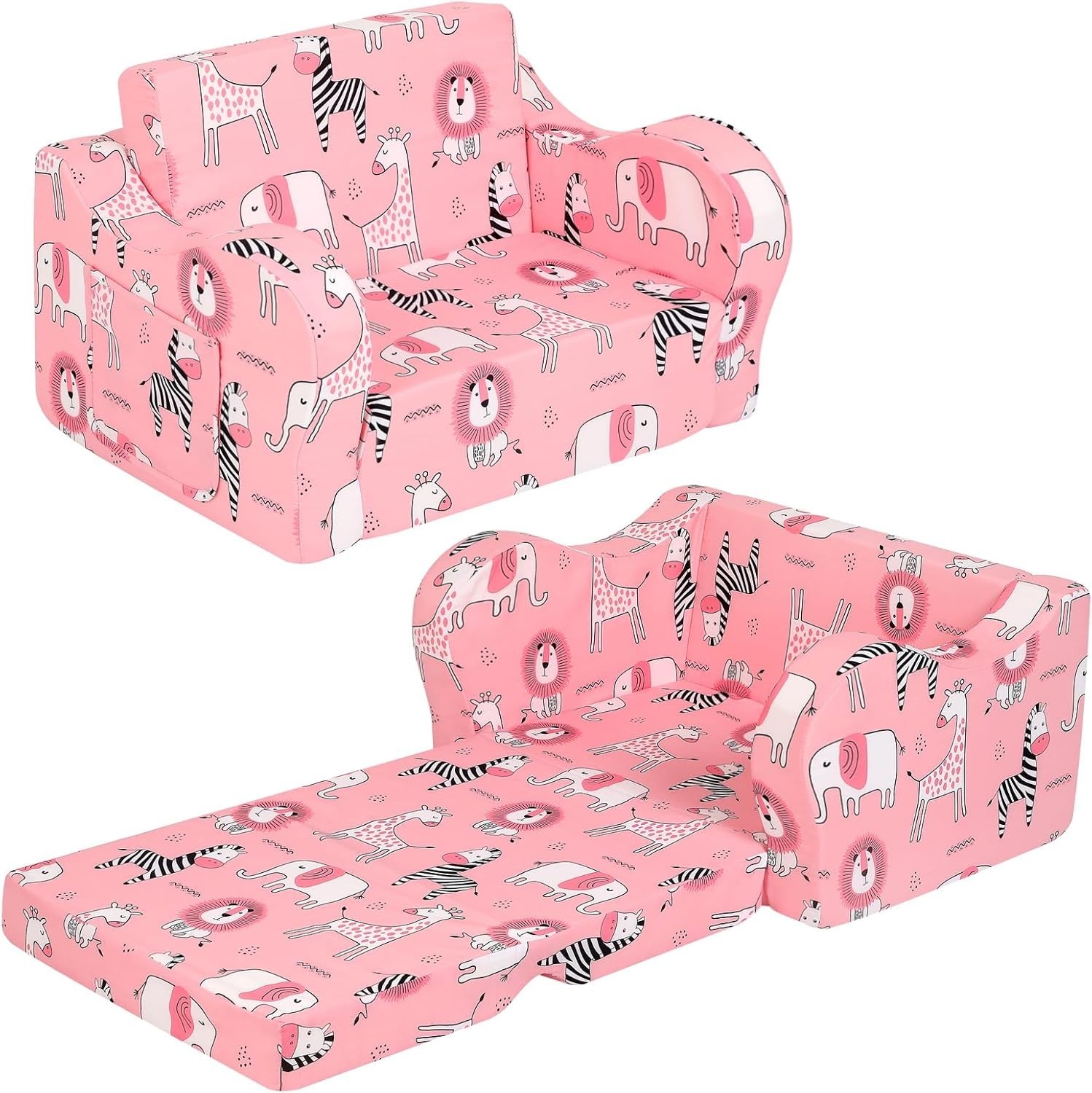 Sofá convertible 2 en 1 para niños