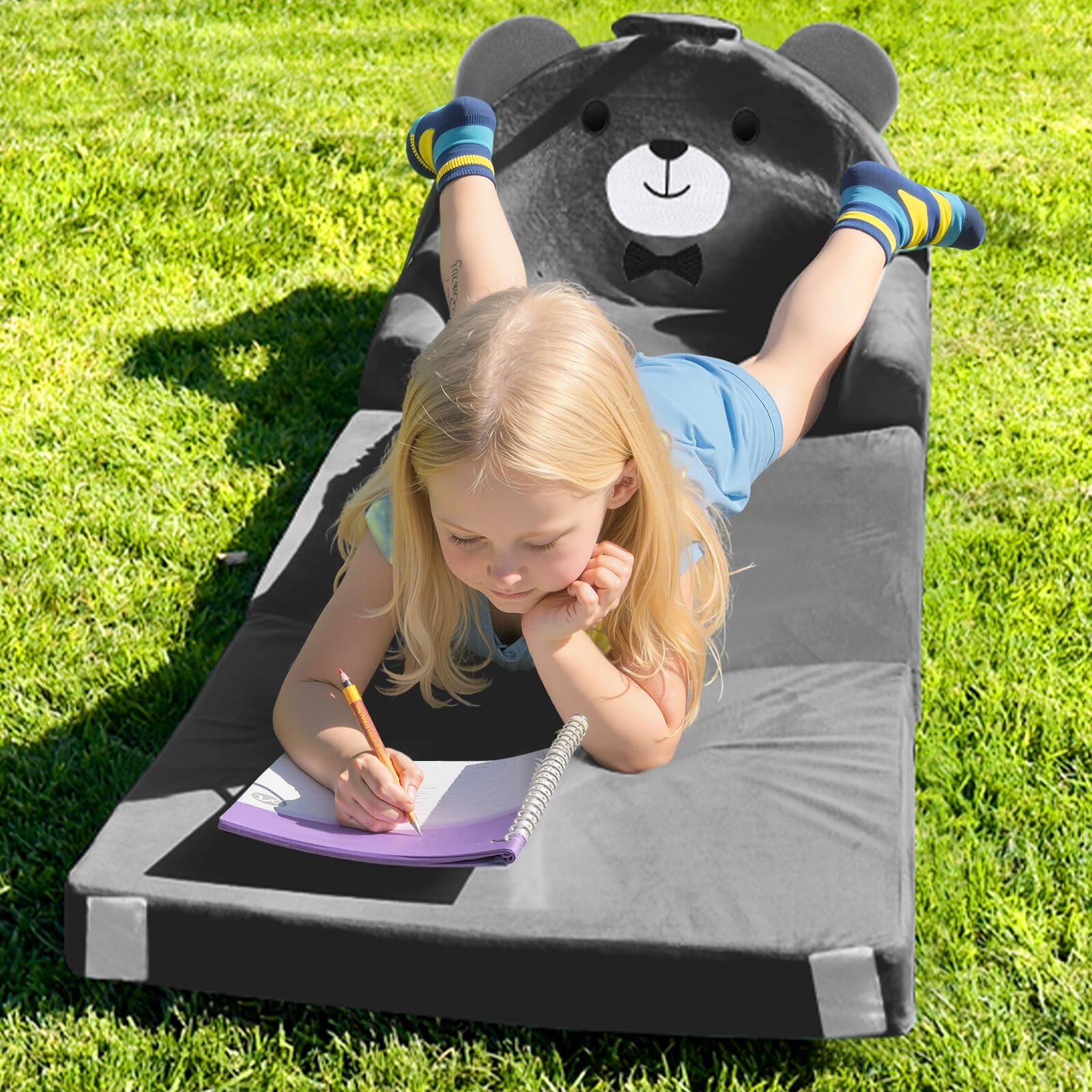 Sofa Bed with Removable Washable Cover & -Tape Backrest – Foldable Chair, Coz...