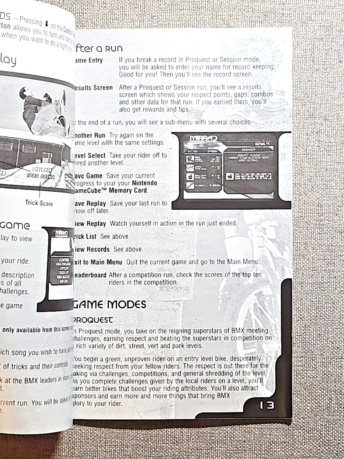 Dave Mirra Freestyle BMX 2 Instruction Manual Only - GameCube