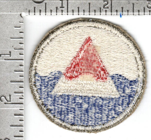 Original U.S. Army patch (circa 1941-47) Indigo Task Force Iceland Base Command