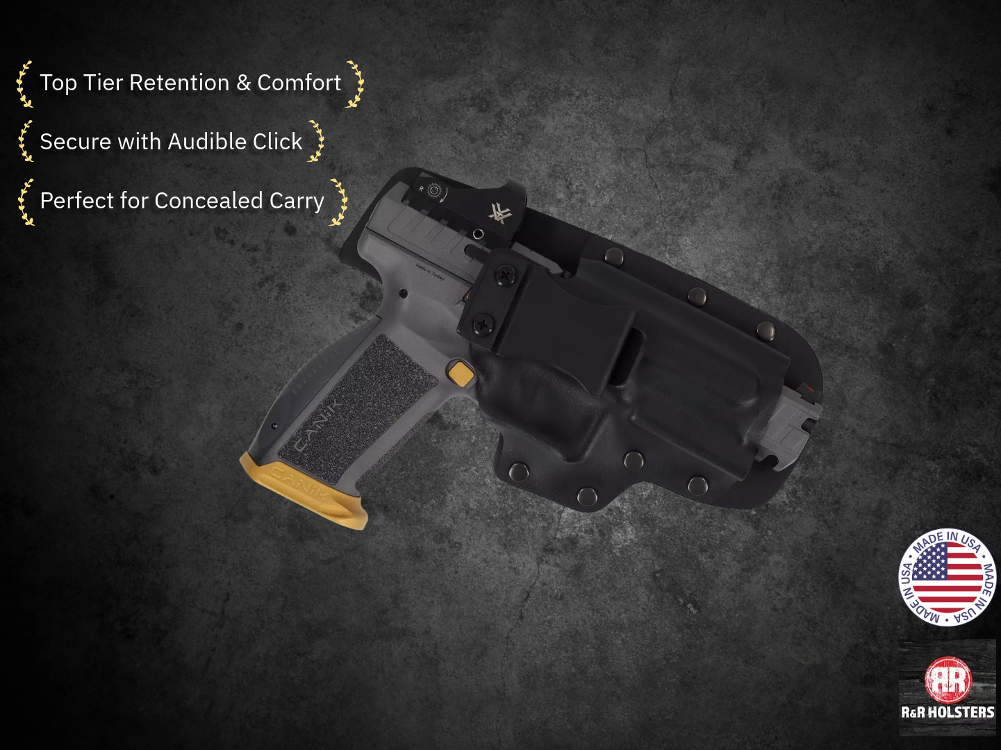 IWI Masada - IWB Hybrid Holster - Optic Ready - Matte Black