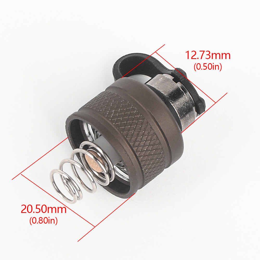 Tactical Wadsn Flashlight Metal Tail Cap Dual Function Pressure Switch SF Plug