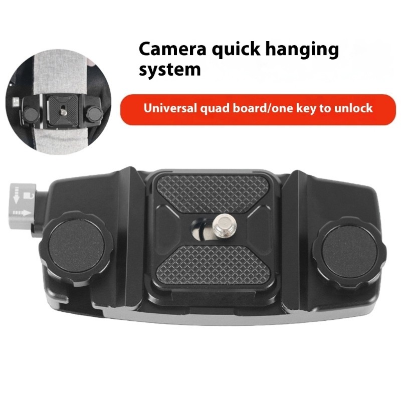 Heavy Duty Aluminum Backpack Camera Clip Mount Strap Clamp Universal Quick