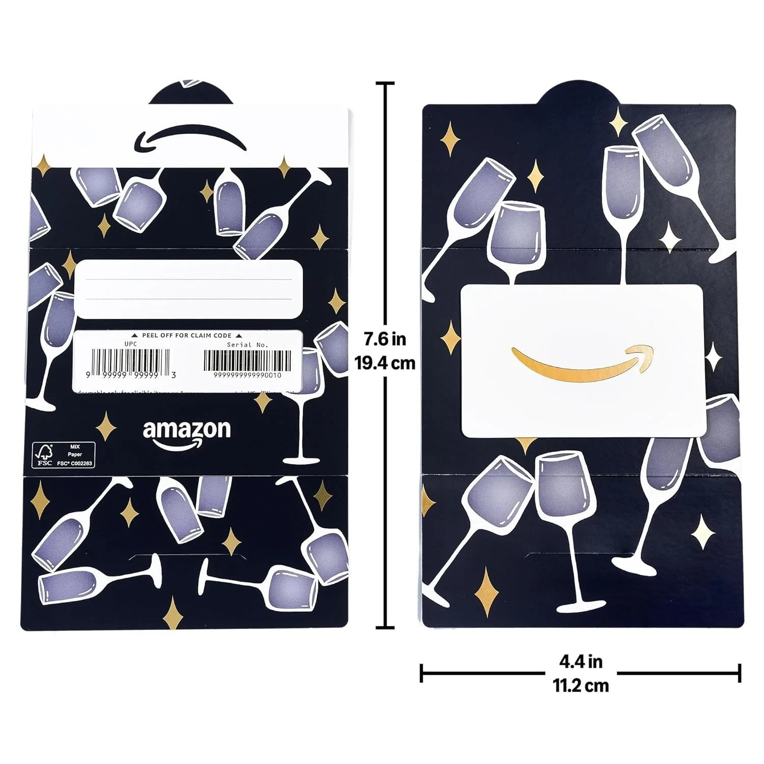 Amazon Physical $100 Gift Card - Celebration Physical Card, Free Shipping