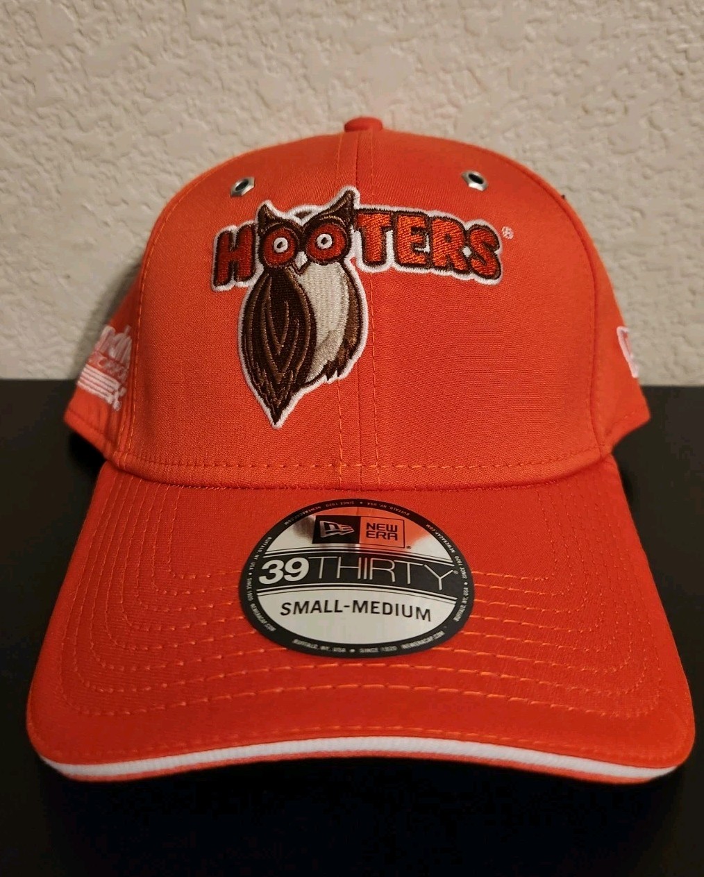 Hooters Chase Elliott 9 NASCAR New Era 39Thirty Fitted Hat Orange Small/Medium