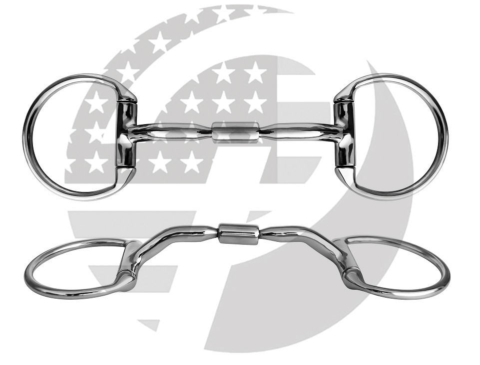 EggButt Comfort Barrel Myler Bits, New Horse Riding Snaffle Action Bits