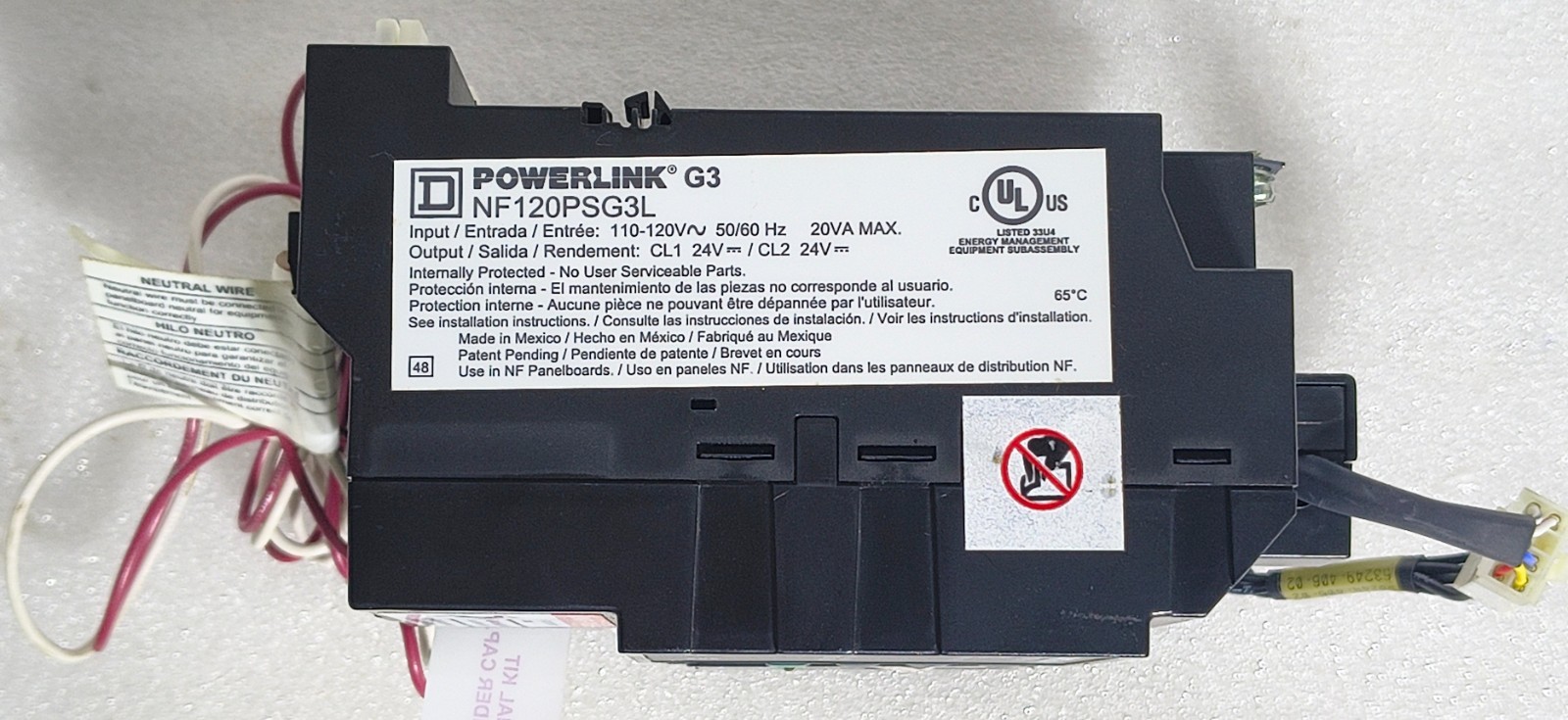 SQUARE D POWERLINK G3 NF3000G3 REMOTE MOUNT CONTROLLER 2000G3 120V