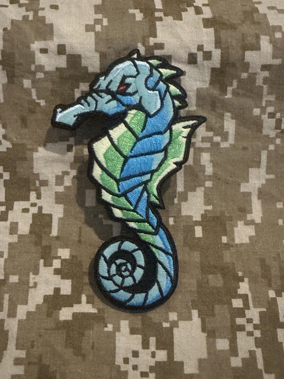 grumpy pencil Seahorse patch