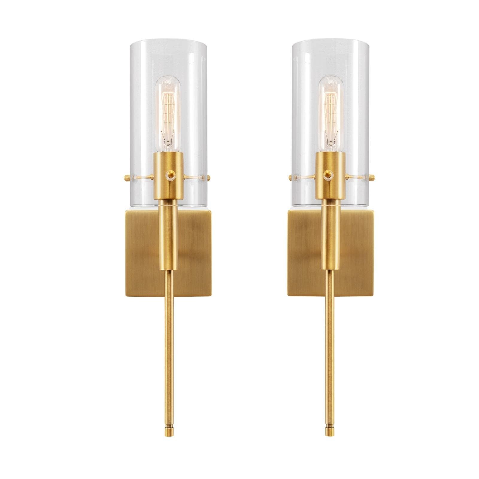 Kyrid Slim Wall Sconce Set of 2 Modern Indoor Vanity Lighting Set Sconce Light