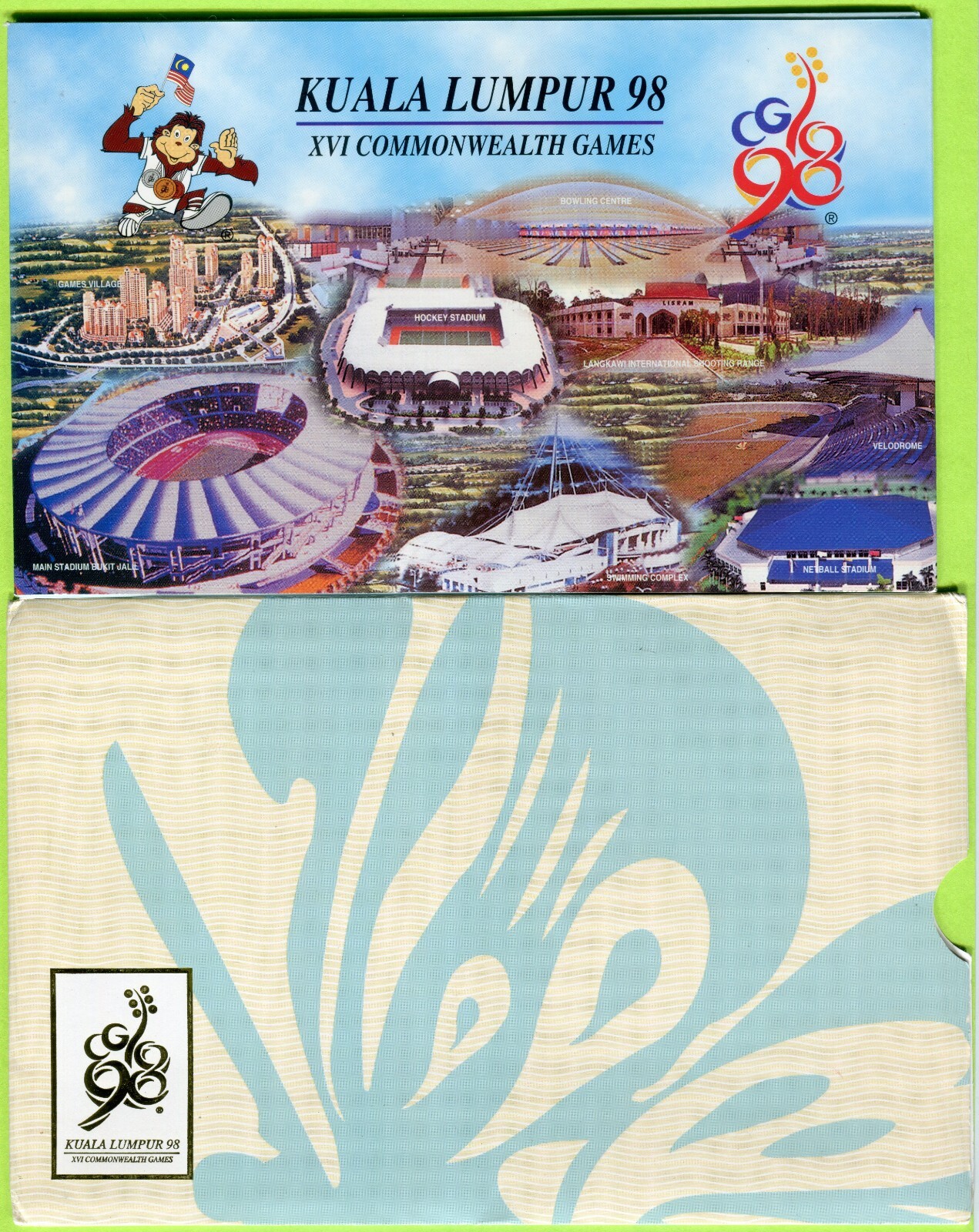 Malaysia 50 Ringgit 1998 P45 UNC - Polymer / Commemorative w/ folder