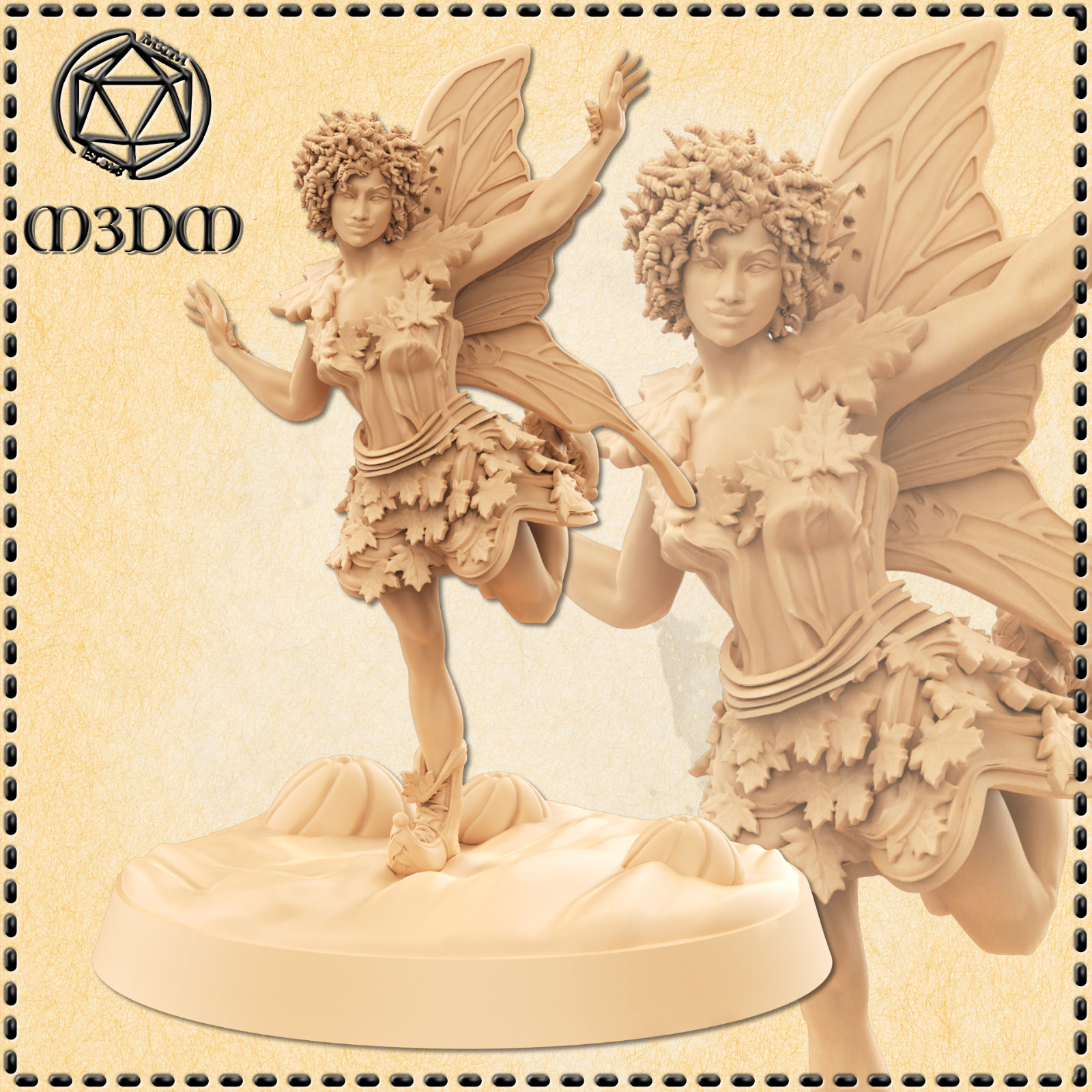 Dungeons & Dragons Playable Character - Human Female Autumn Sprite - Fairy