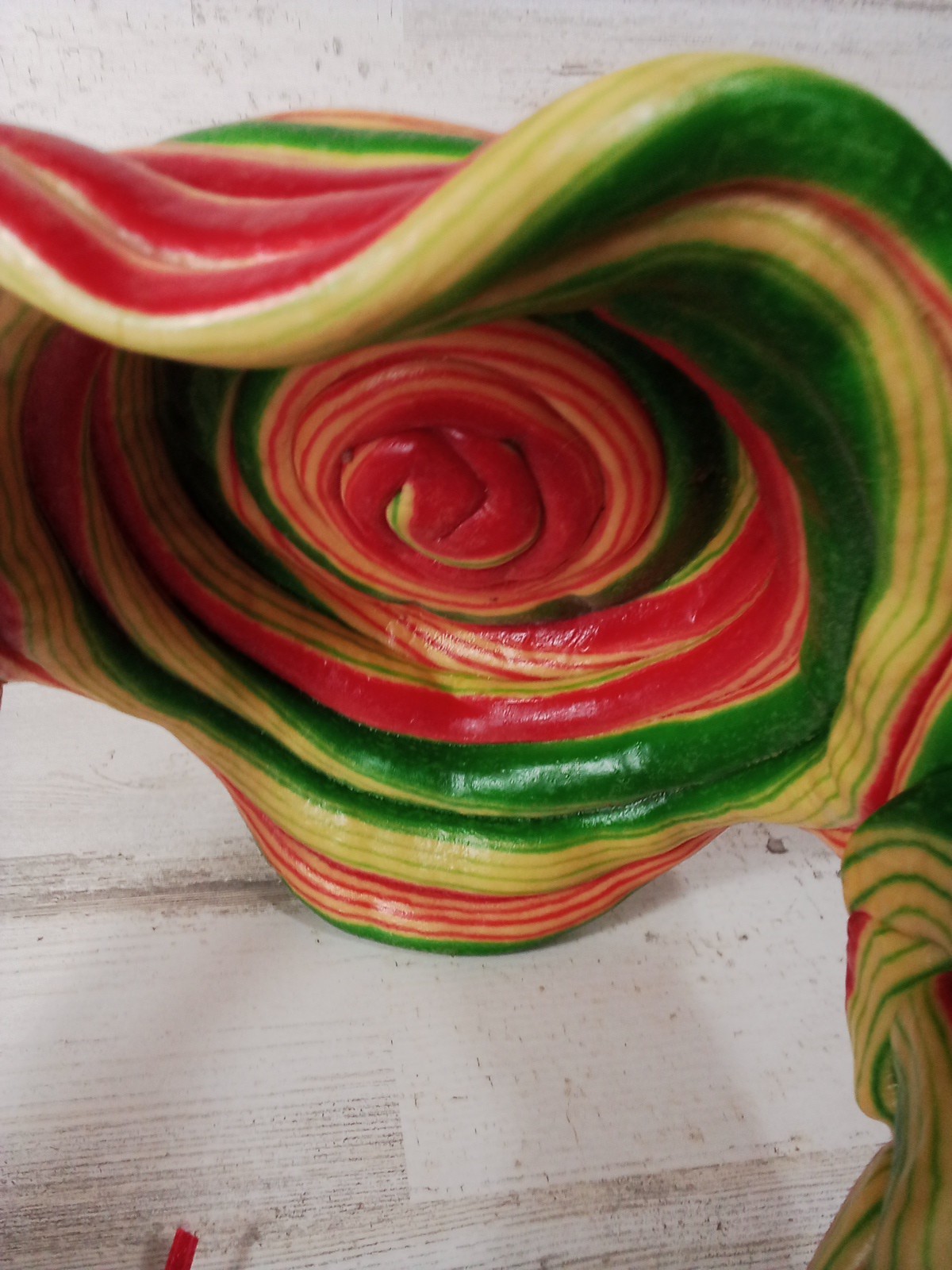 Hard Plastic Multi Color Braided Funky Cool Basket Beautiful Decor