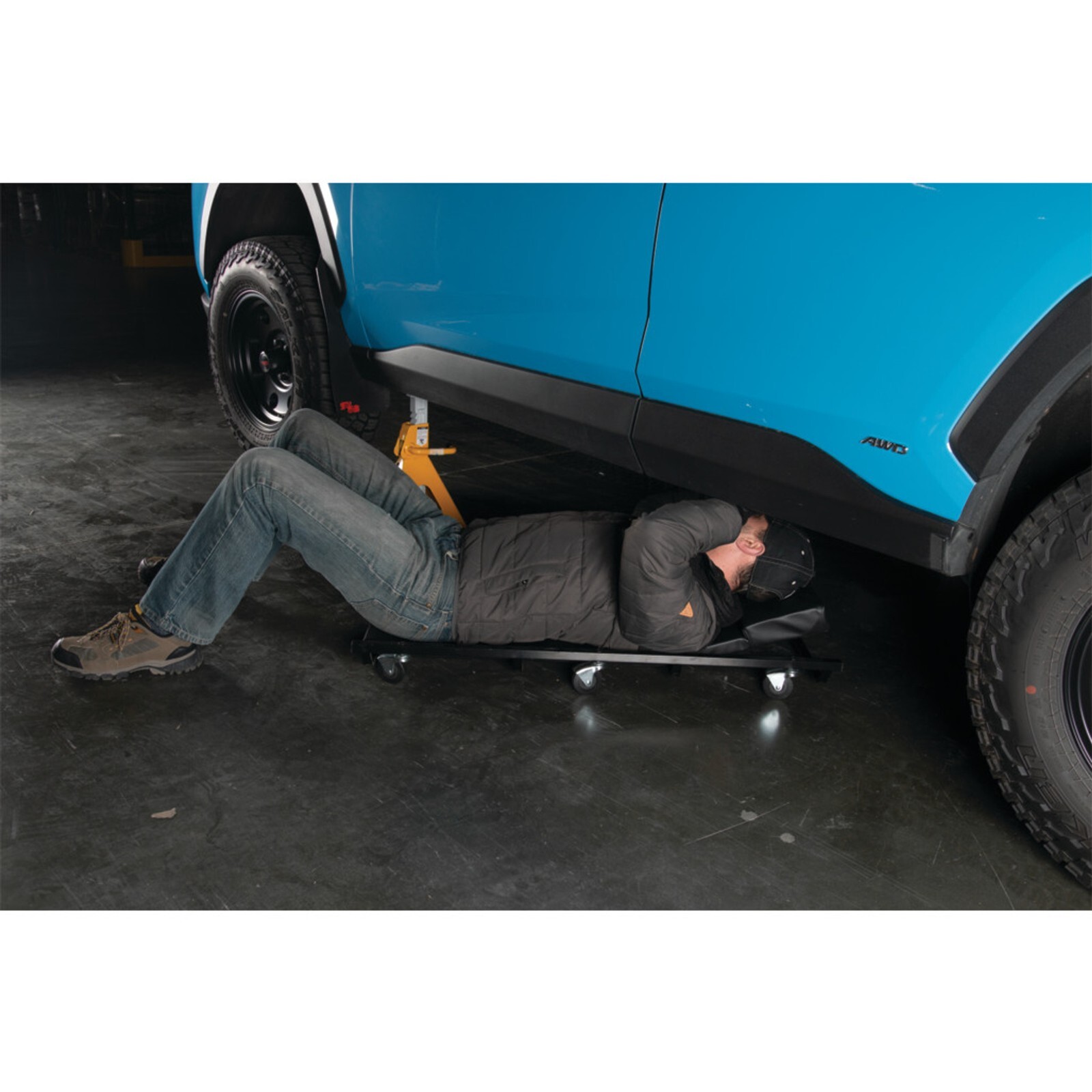 Performance Tool W85005 40" x 4" Black Creeper with Adjustable Headrest
