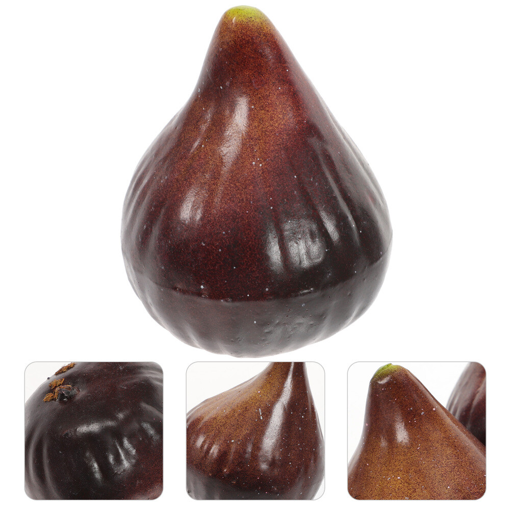 5 Pcs Fig Model Artificial Fruit Lifelike Ornaments Baby Faux Pomegranate Decor