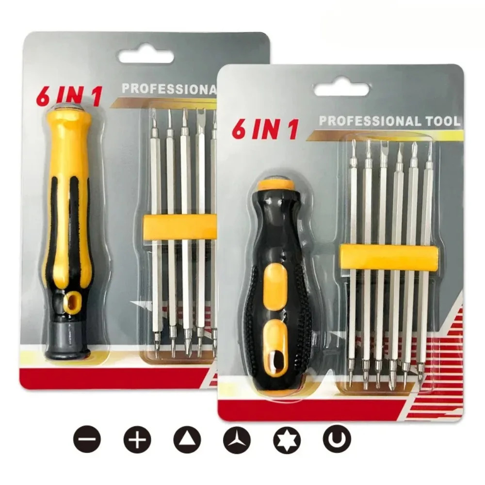 6 in 1 Screwdriver Set Precision Magnetic Screwdriver Set Hexagonal Plum Y-shape