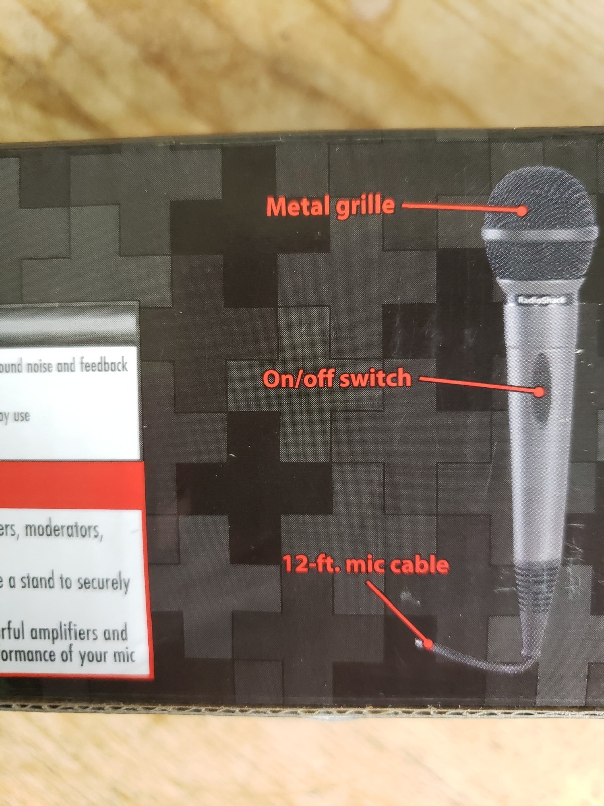 Radio Shack Unidirectional Dynamic Microphone 3303038 Open Box 600 ohms