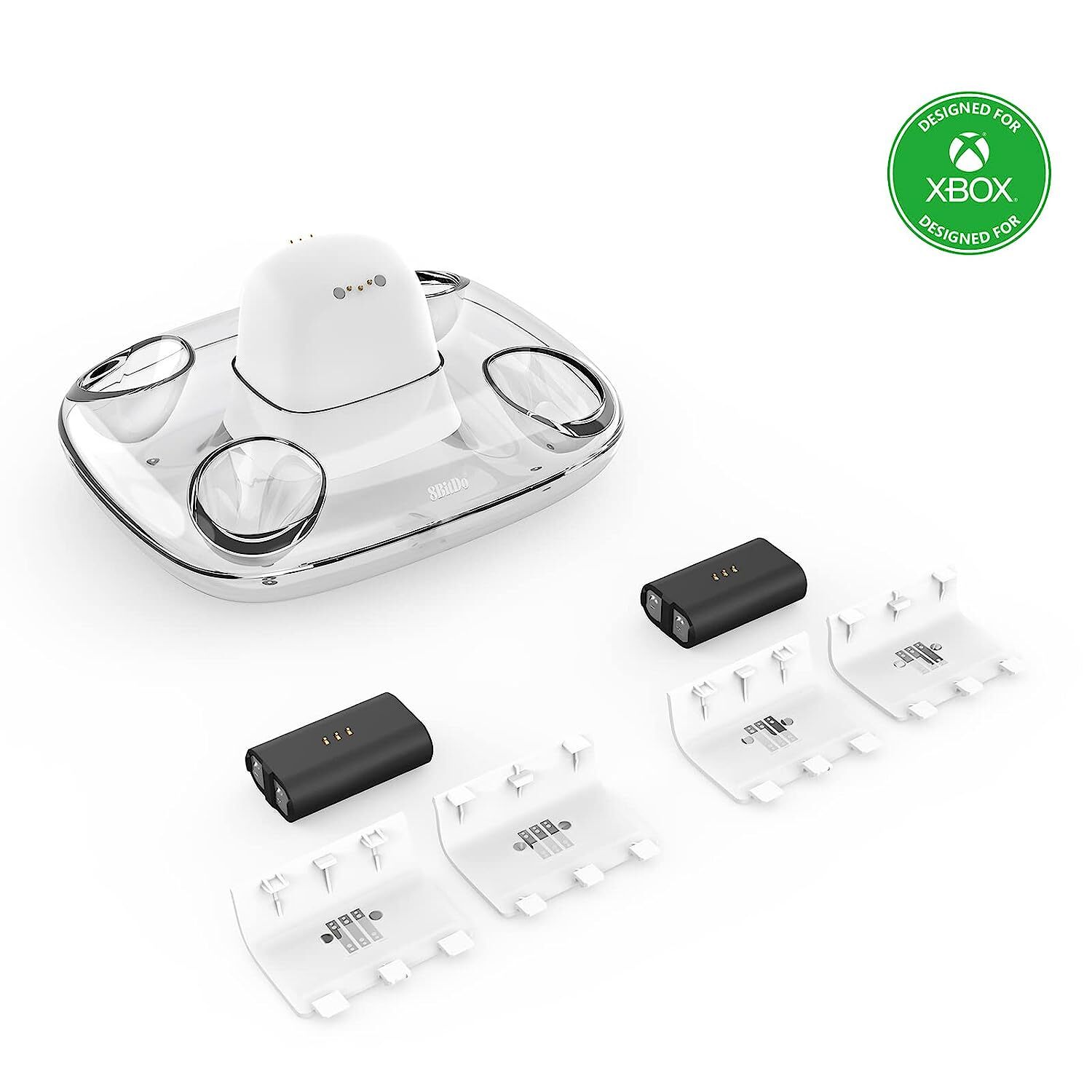 8Bitdo Xbox Series X|S Controller Dual Magnetic Charging Dock Station - White