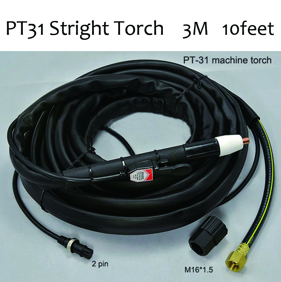 Air Plasma Cutter Cutting Gun 3m &10 Feet Fit PT-31 Plasma Torch CUT40/50 PT31