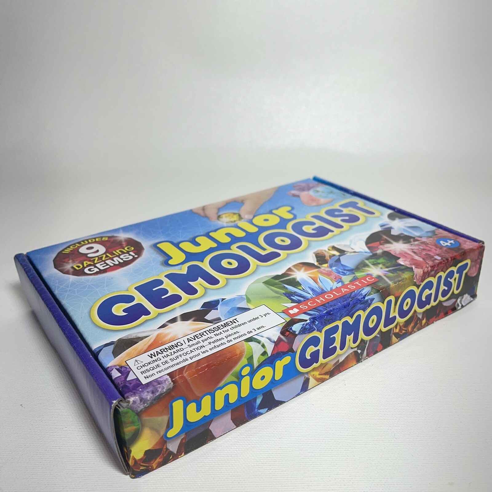 Junior Gemologist Scholastic Kit • 9 Real Gemstones Rocks Minerals + Book