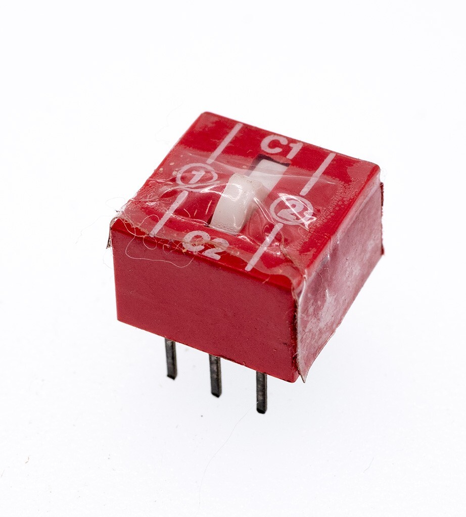 Grayhill 76SD01S Sealed 1 Position 6 Pin SPDT Through-Hole DIP Switch, Lot of 5