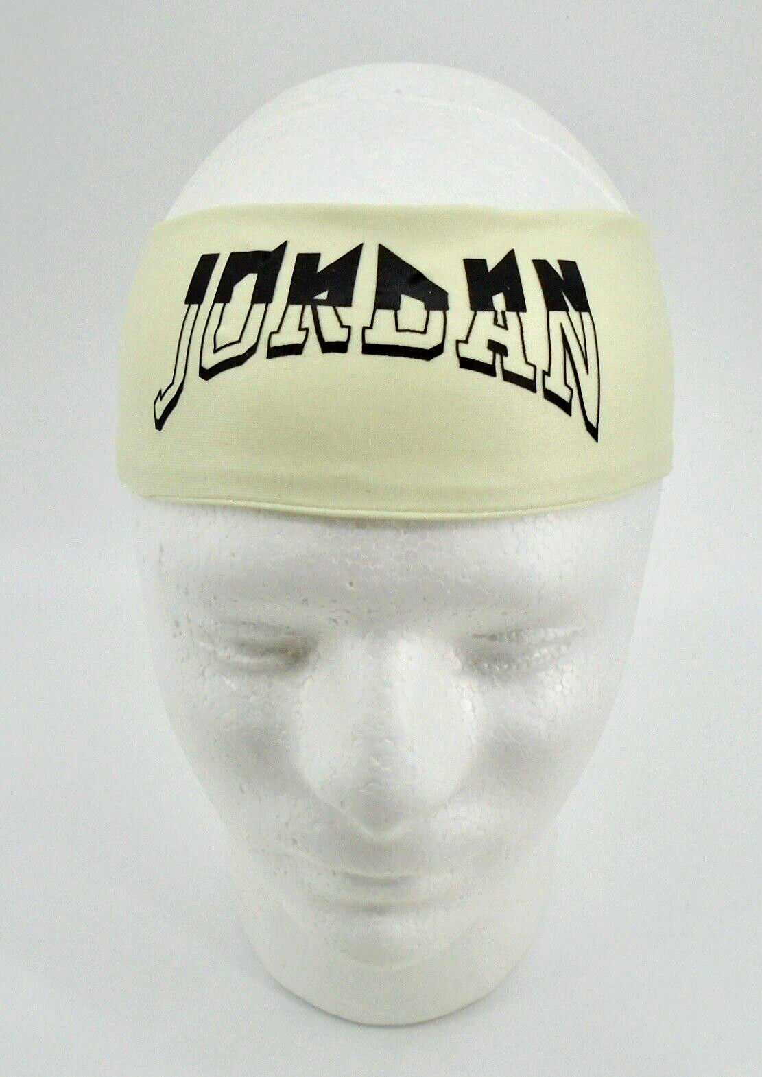 Nike Jordan Headband Adult Men's Dri-Fit Graphic Sea Glass/Orange Chalk/Black