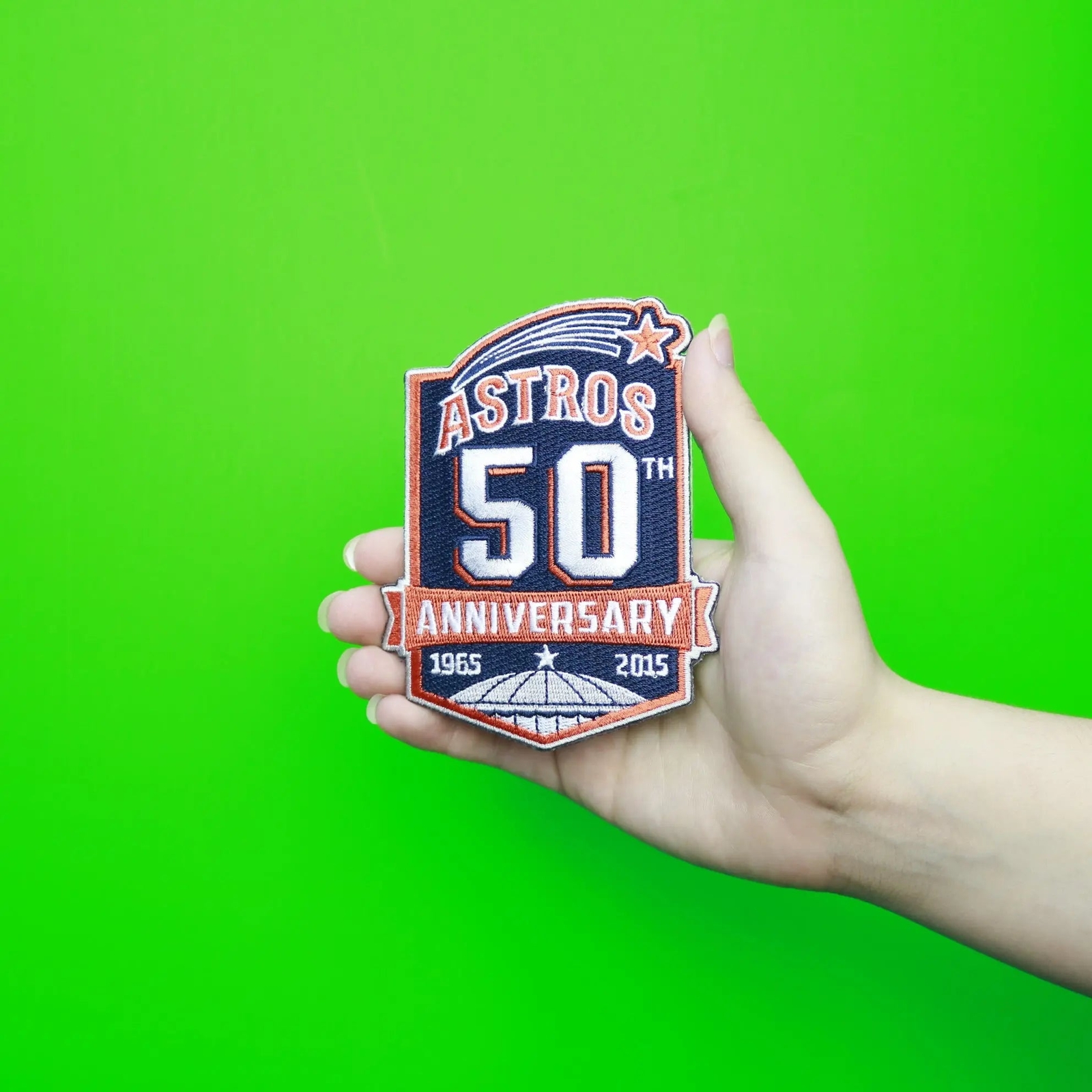 2015 1965 Houston Astros 50TH Anniversary Season Jersey Emblem Logo Sleeve Patch