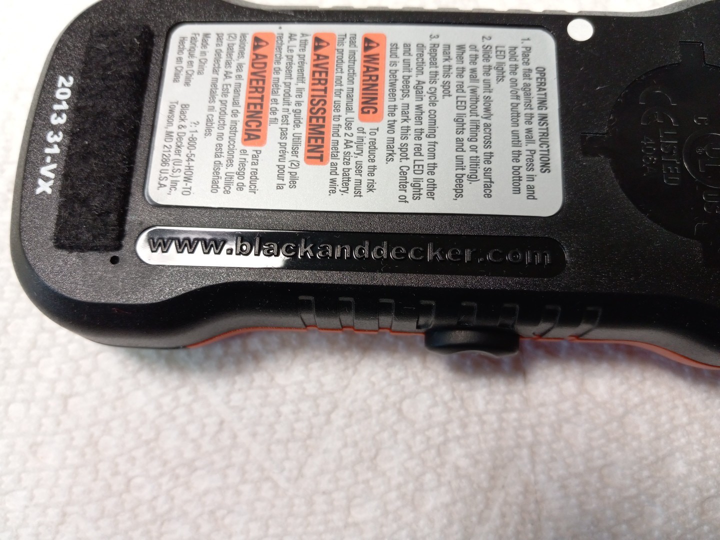 Black & Decker Stud Sensor SF100