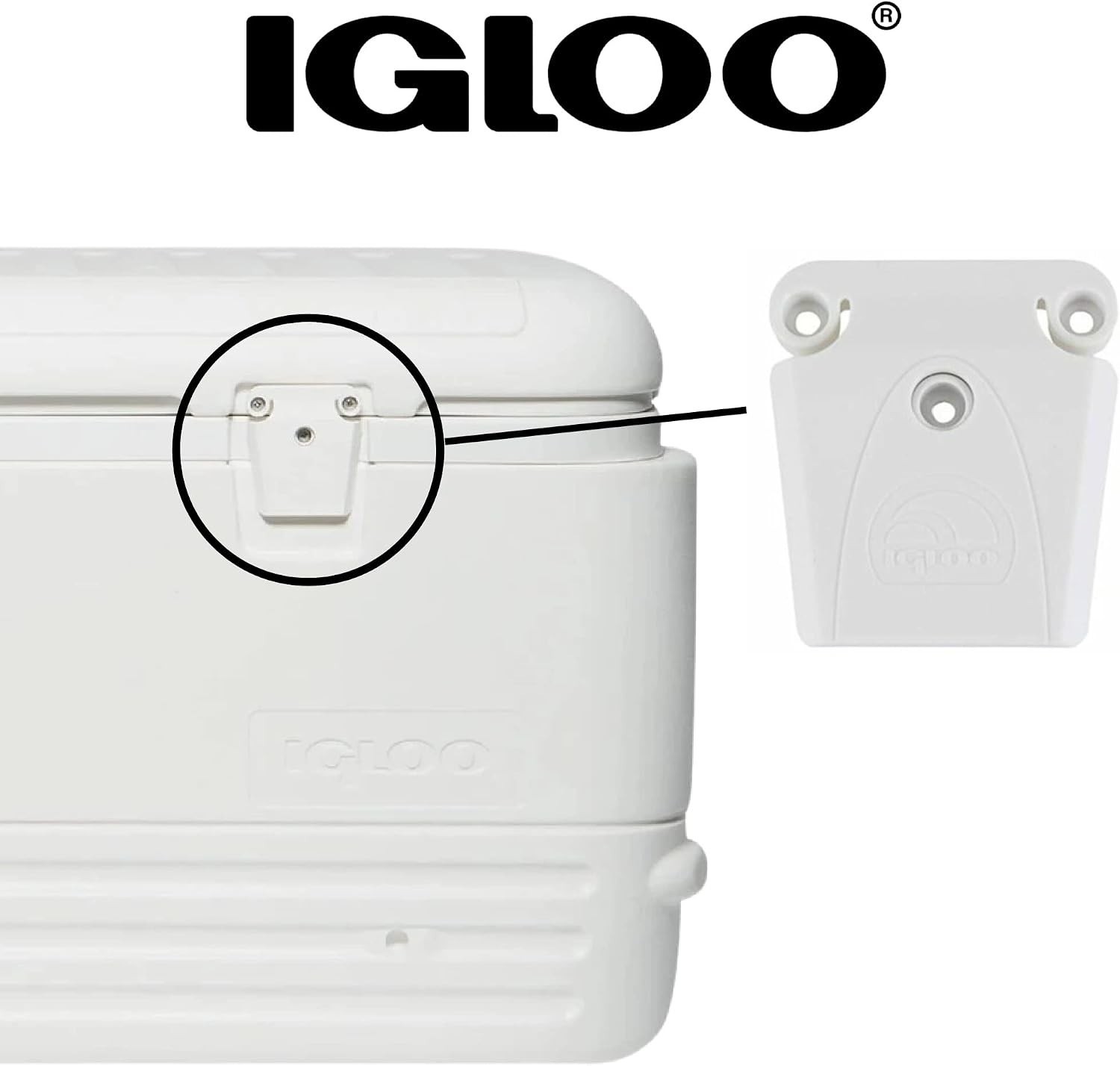Universal Plastic Latch Closure, White
