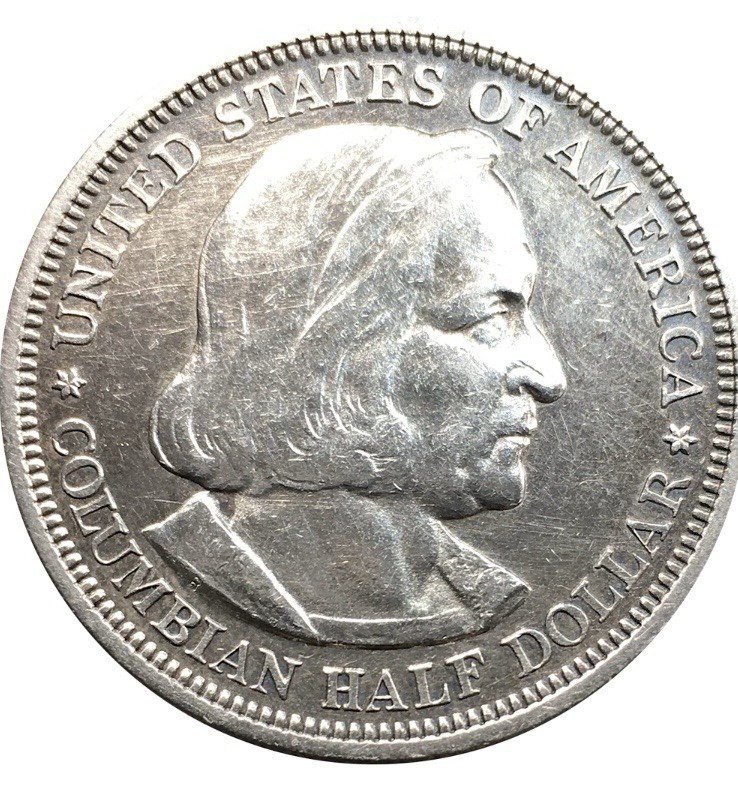 U.S. 1892 WORLD’S  COLUMBIAN EXPOSITION CHICAGO FANTASY HALF DOLLAR TOKEN COIN.