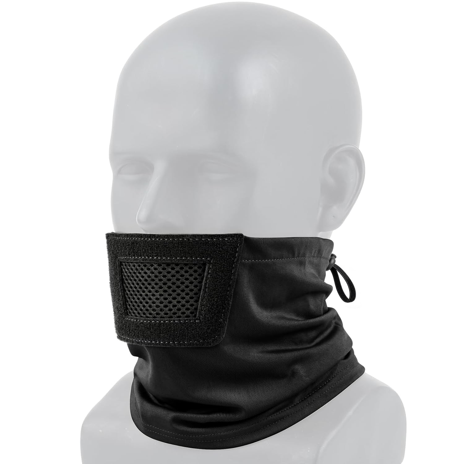 Tactical Balaclava Half Face Airsoft Mask w/ Mesh Mouth Guard