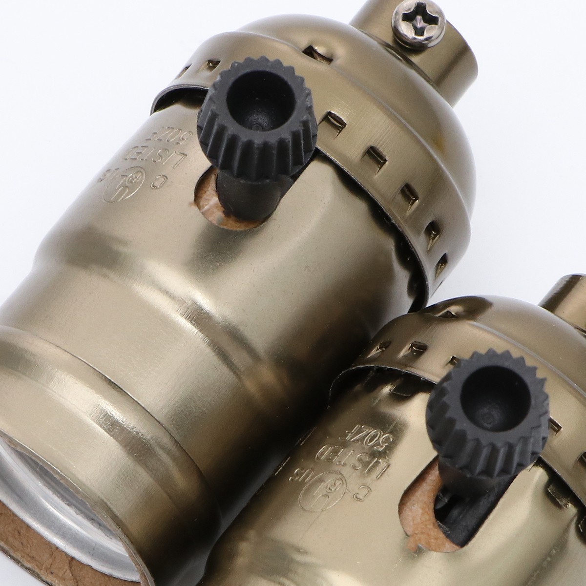 E26 Screw Socket Lamp Holder with On/Off Rotary Switch Edison Screw Light Base