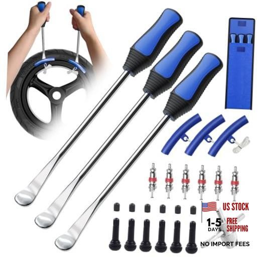 11.5" Tire Spoon Kit, 26pcs Tire Changing Tool for Motorcycle Dirt 11.5" Blue