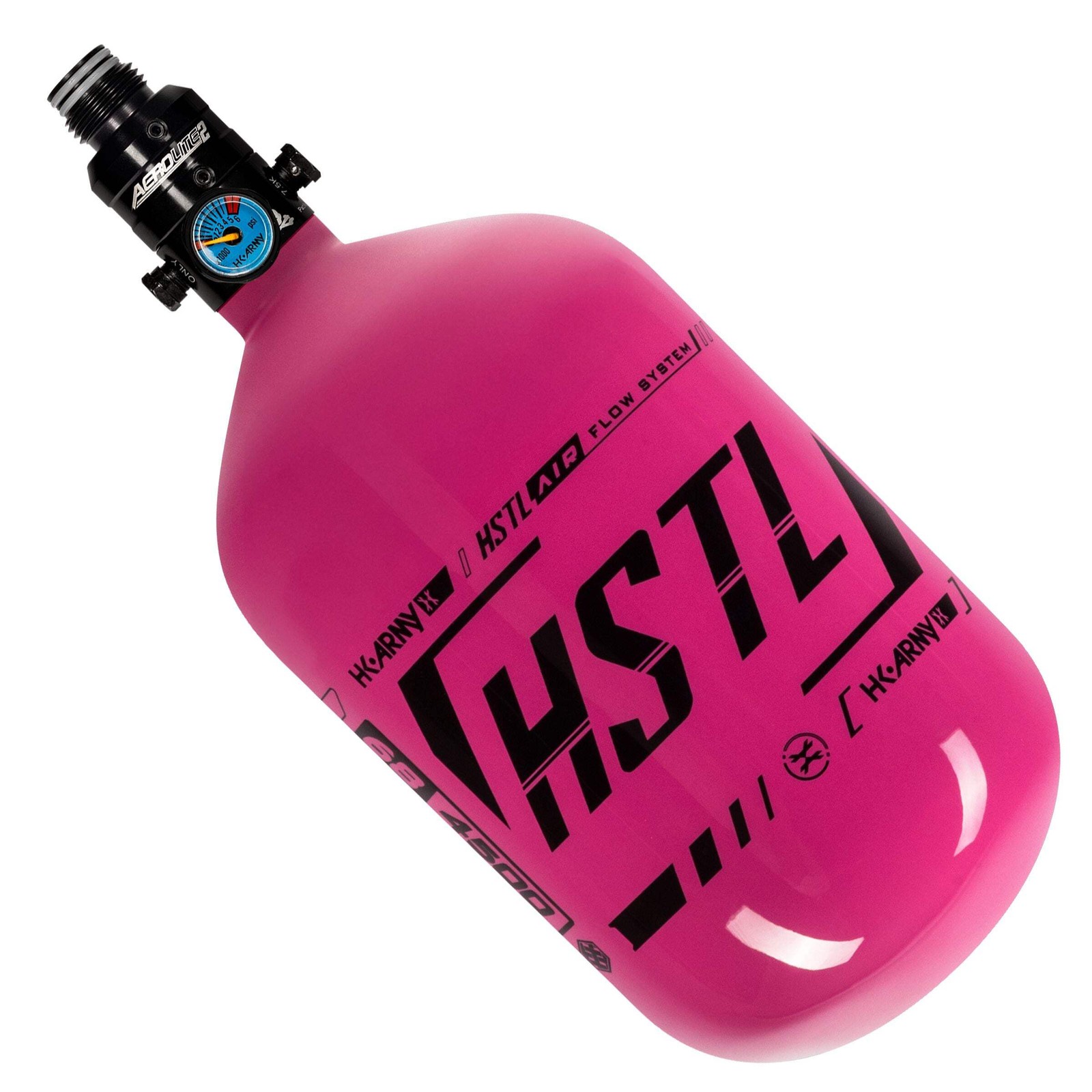 HSTL - Carbon Fiber Tank - PRO Reg - 68ci / 4500psi - Neon Pink/Black