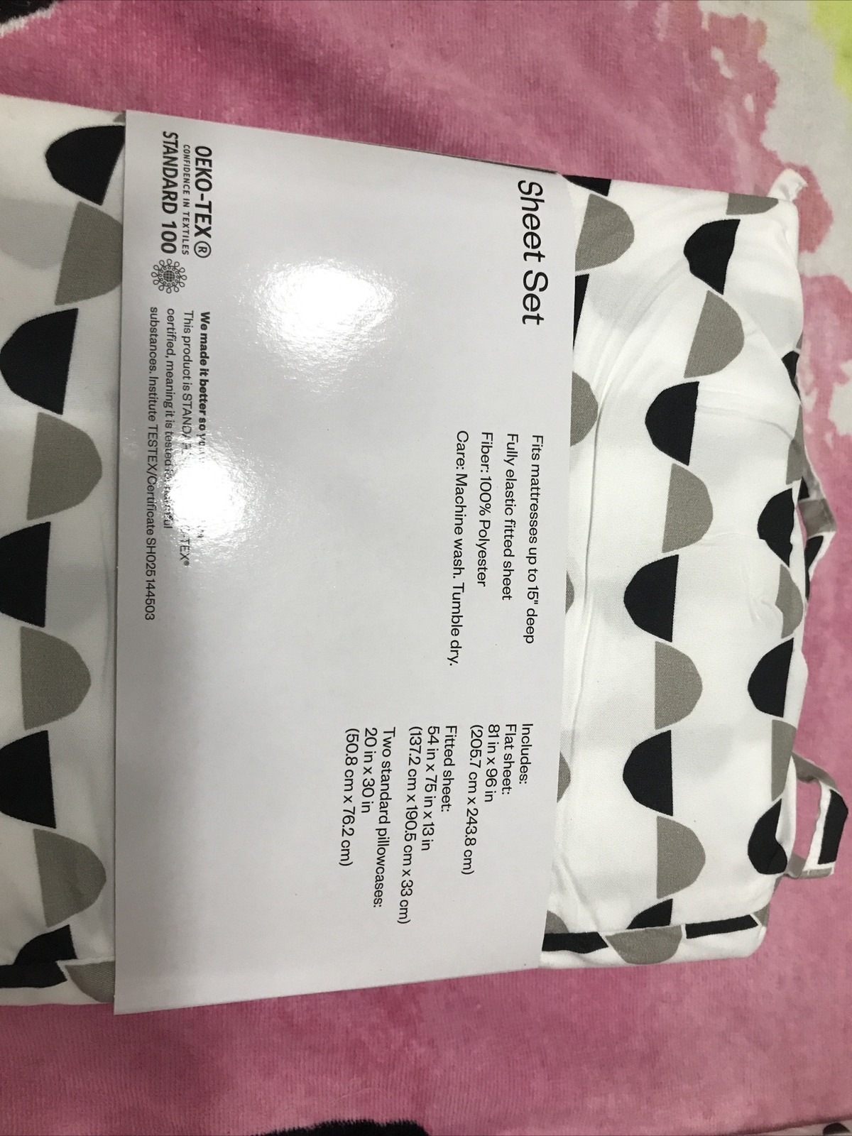 Microfiber Sheet Set Full 4 Pieces . Wrinkle Resistant. 100% Polyester, T1039