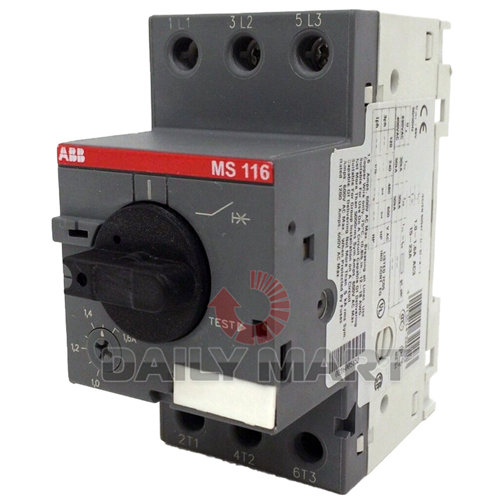 New In Box ABB MS116-1.6 Motor Starter 1.0-1.6A