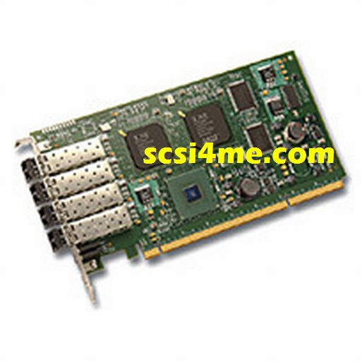 LSI LSI7404XP-LC  4-Port PCI-X 4Gb/s 4G Fibre Channel FC Card w/ Transceivers