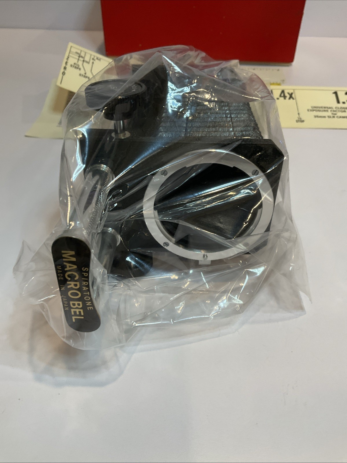 Spiratone "Rapid-rail" Macrobel Macro Camera Bellows for Nikon Mount Rare Box