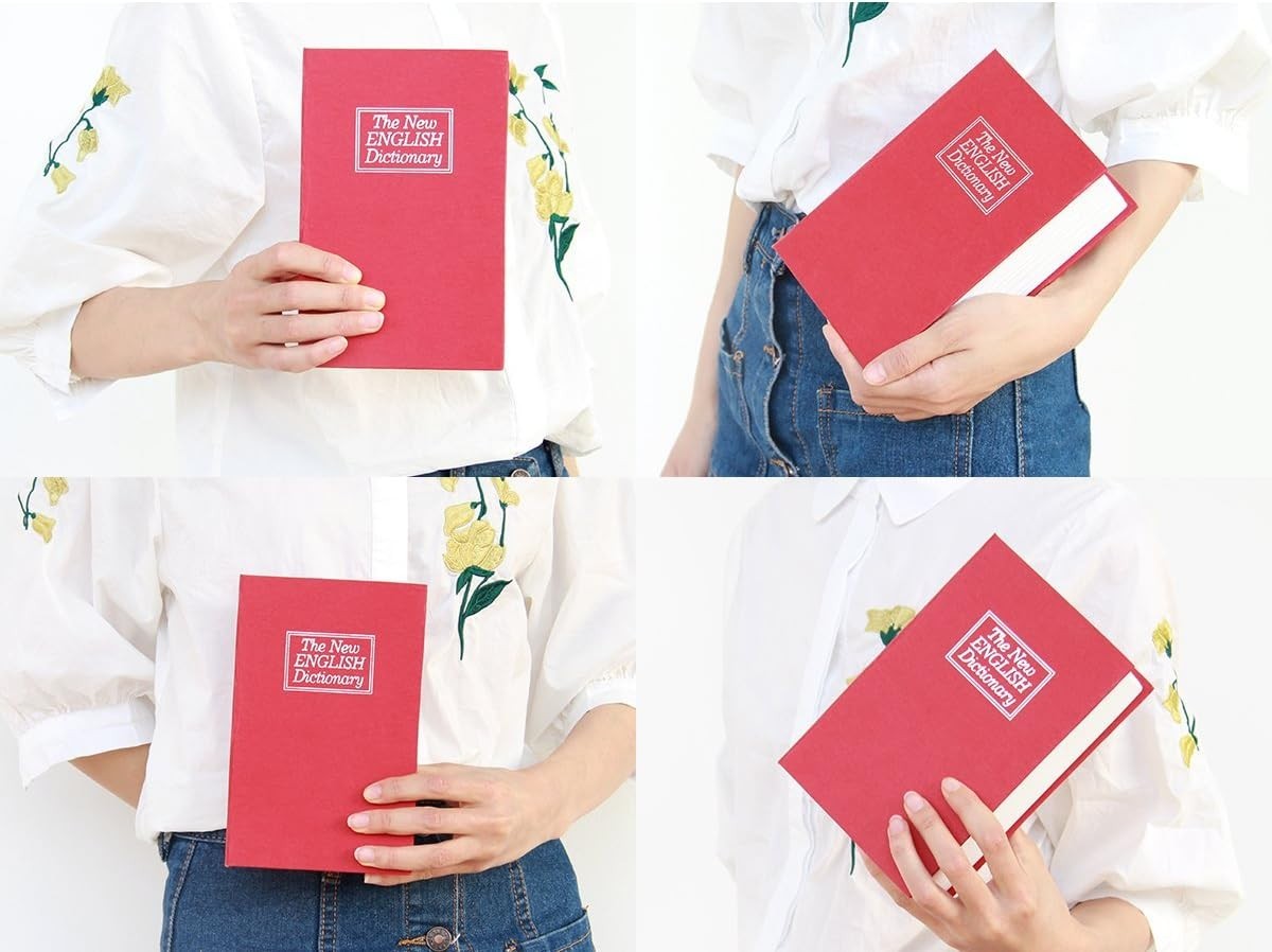 Small Metal Book Safe with Combination Lock - Secure Your Valuables Elegantly