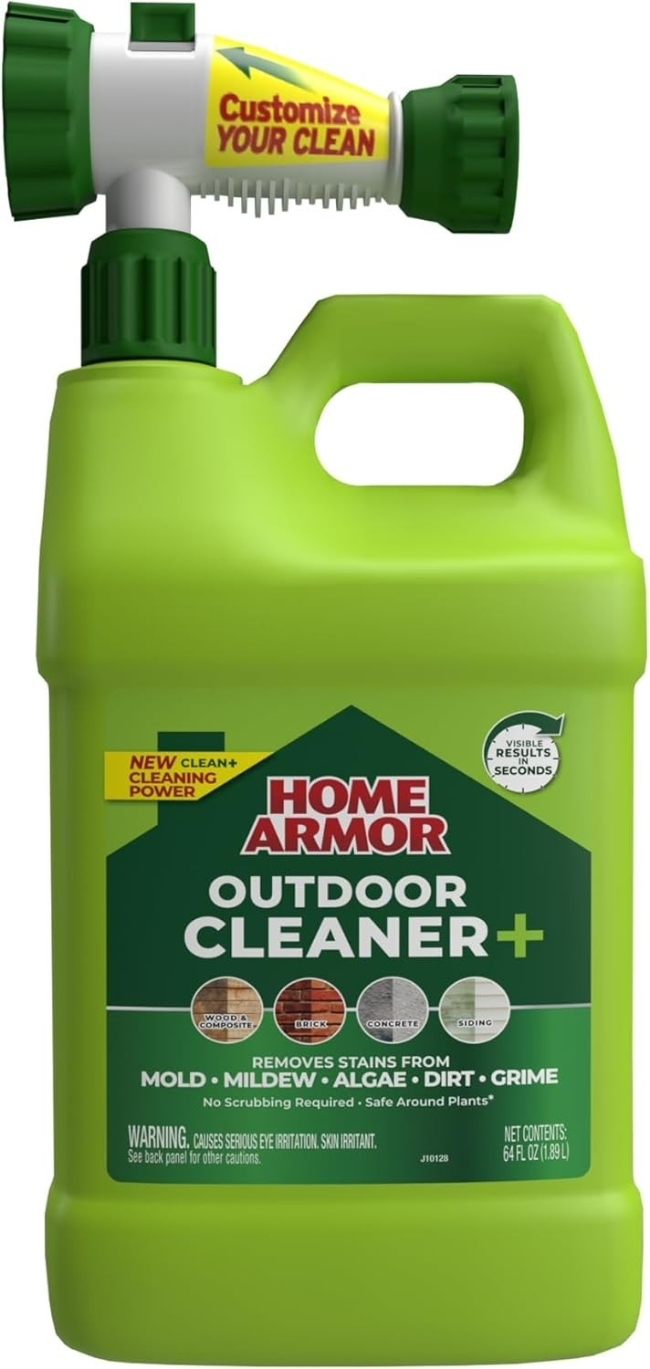 Versatile 64 oz Outdoor Cleaner+ - Quick & Easy Stain Removal For All Surfaces