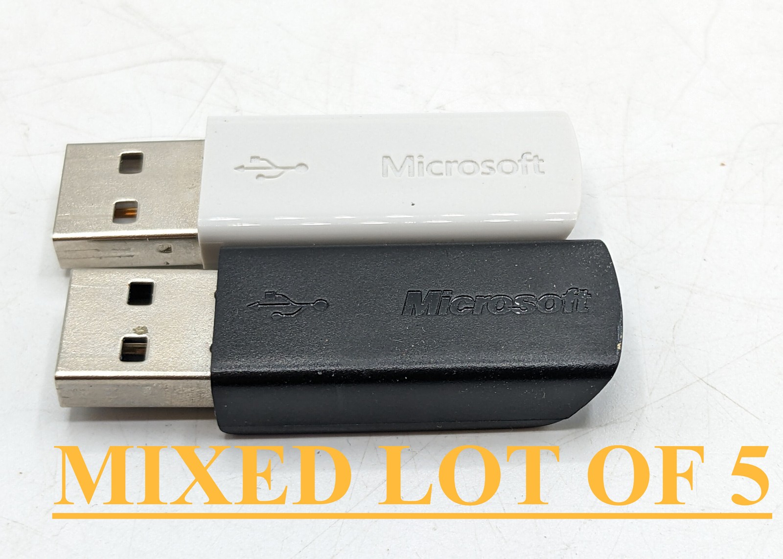 LOT OF 5 Genuine Microsoft BLACK/WHITE 2.4 GHz Transceiver V7.0 Model: 1423