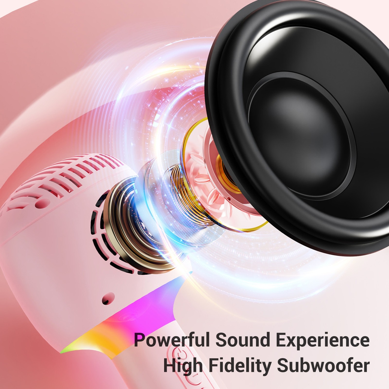 Wireless Bluetooth Karaoke Microphone Machine Portable Handheld Mic Speaker IVUO
