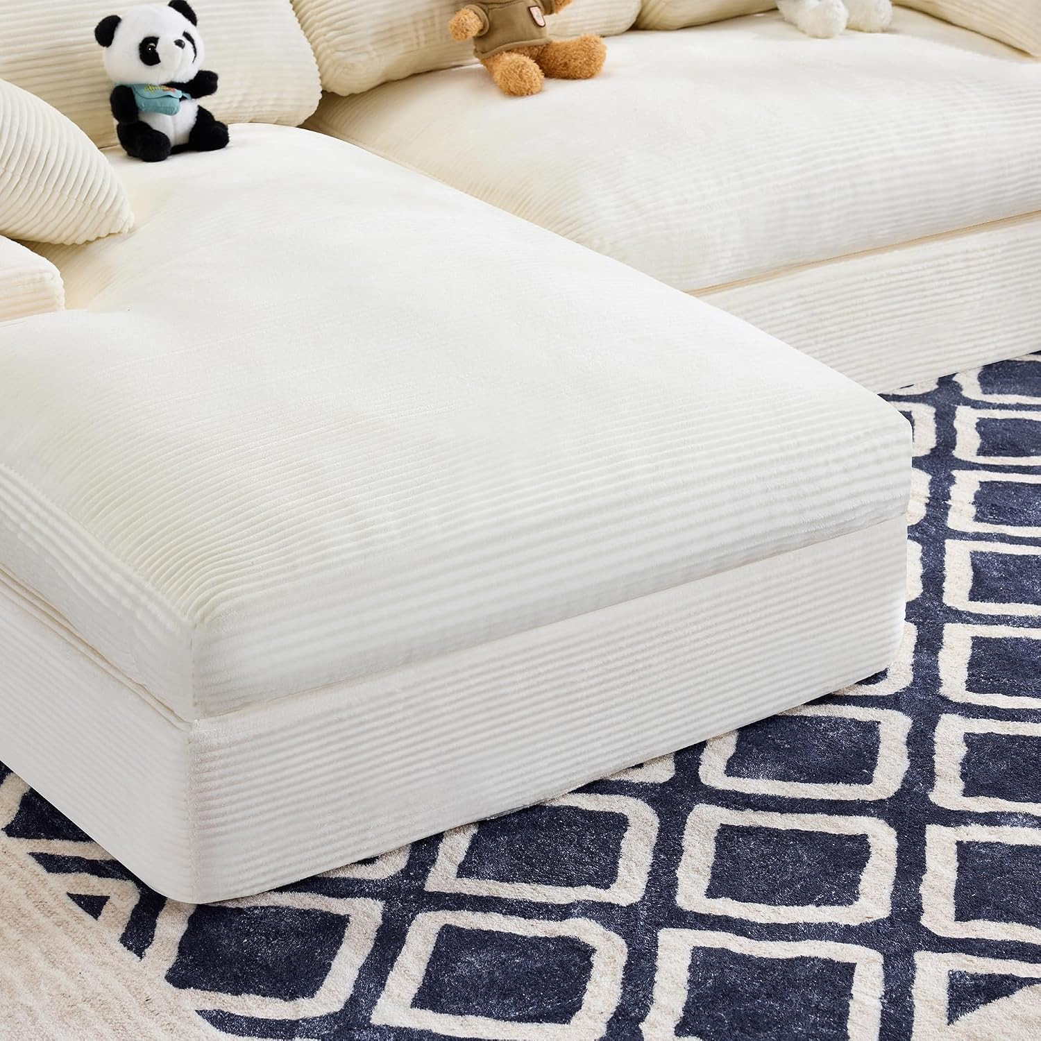 98.4" Modular Sectional Couch with Chaise, L-Shaped Modern Upholstered Sofa with