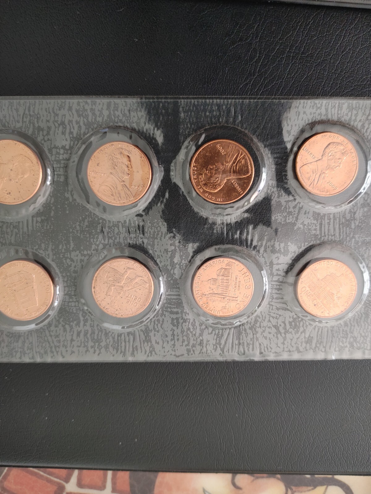 Complete 8 Piece Set Lincoln 2009 Cent Penny P & D Mint, Uncirculated
